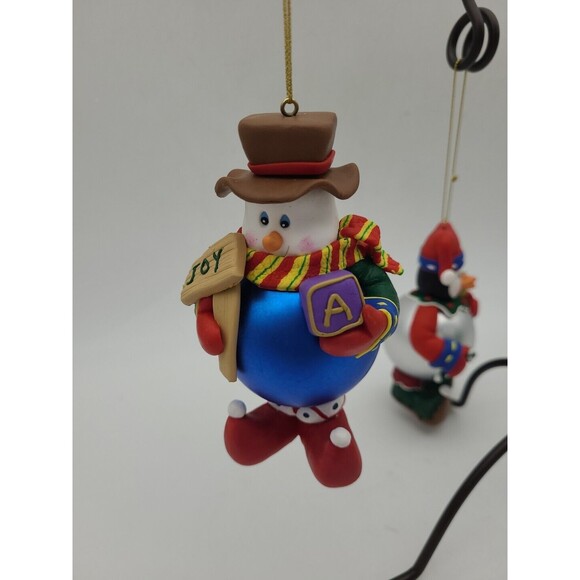 Lot 3 Special Times Collectible Gift Ornaments Penguin Snowman Santa New Boxed - Picture 2 of 15